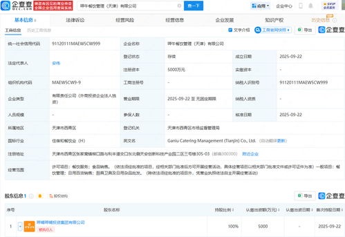 呷哺呷哺在天津成立餐飲管理公司，注冊資本5000萬，開辟餐飲管理新篇章